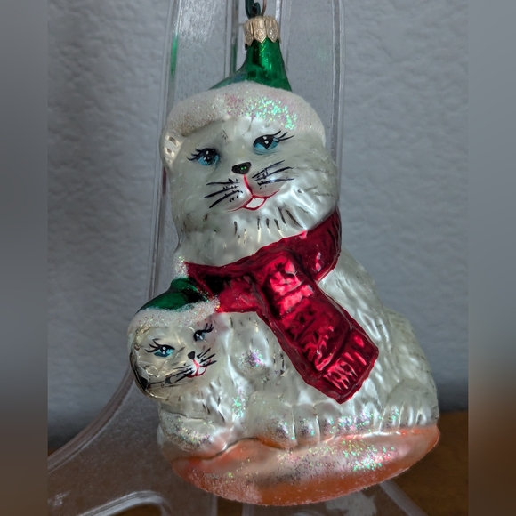Christopher Radko “Snow Kitties” Christmas ornament - Picture 9 of 11